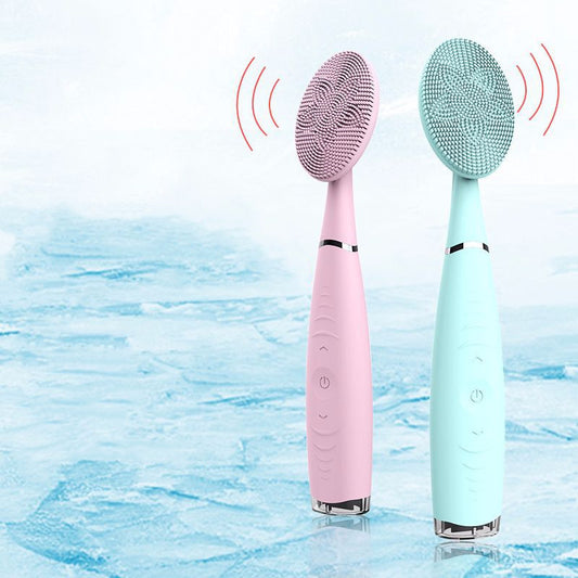 Facial Cleansing Brush Waterproof Silicone Cleansing Tool Portable Electric
