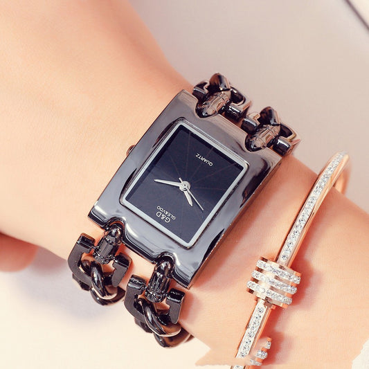 Two-Chain Explosion-Proof Quartz Watch Female Non-Mechanical Watch