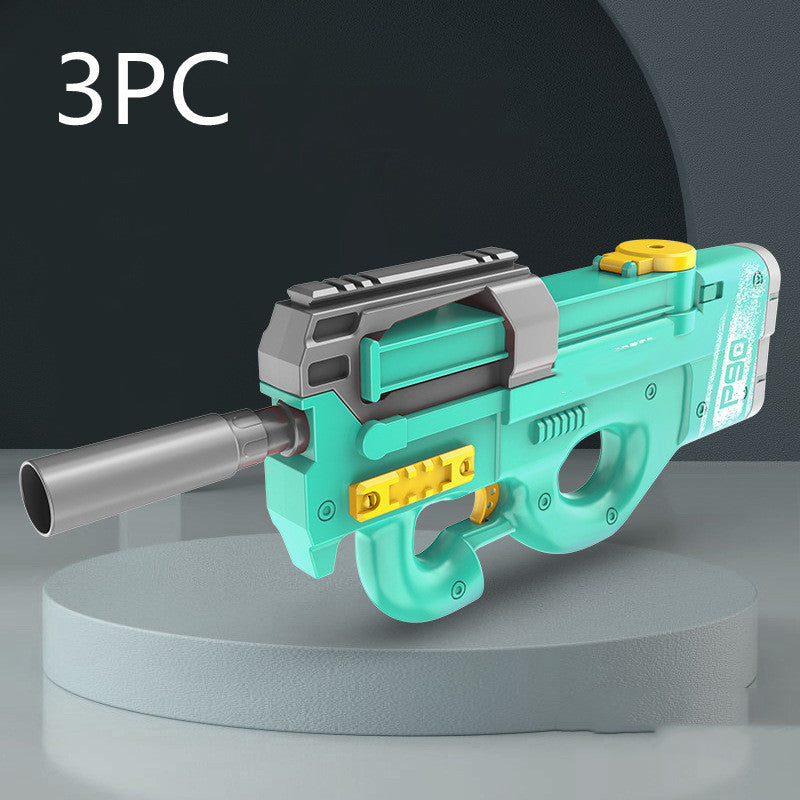 New P90 Electric Water Gun High-Tech Kids Toys Outdoor Beach Pool Large Capacity