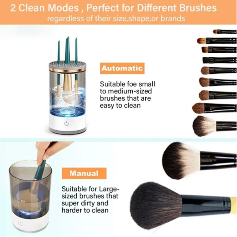 Makeup Brush Cleaner Automatic Rotating Makeup Brush Cleaner USB Portable