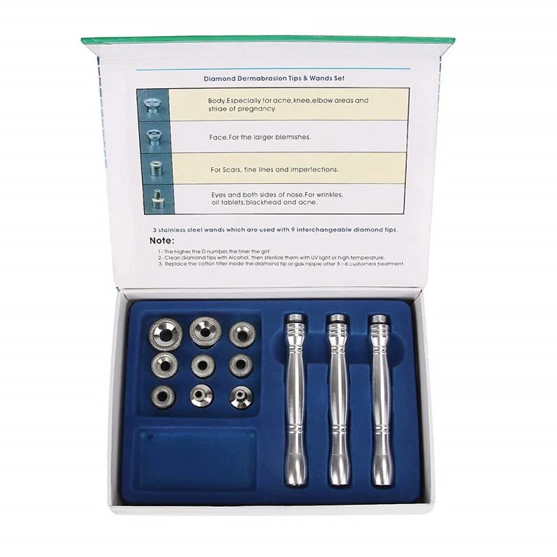 3 IN 1 Diamond Dermabrasion Microdermabrasion Machine kin Care Rejuvenation Device