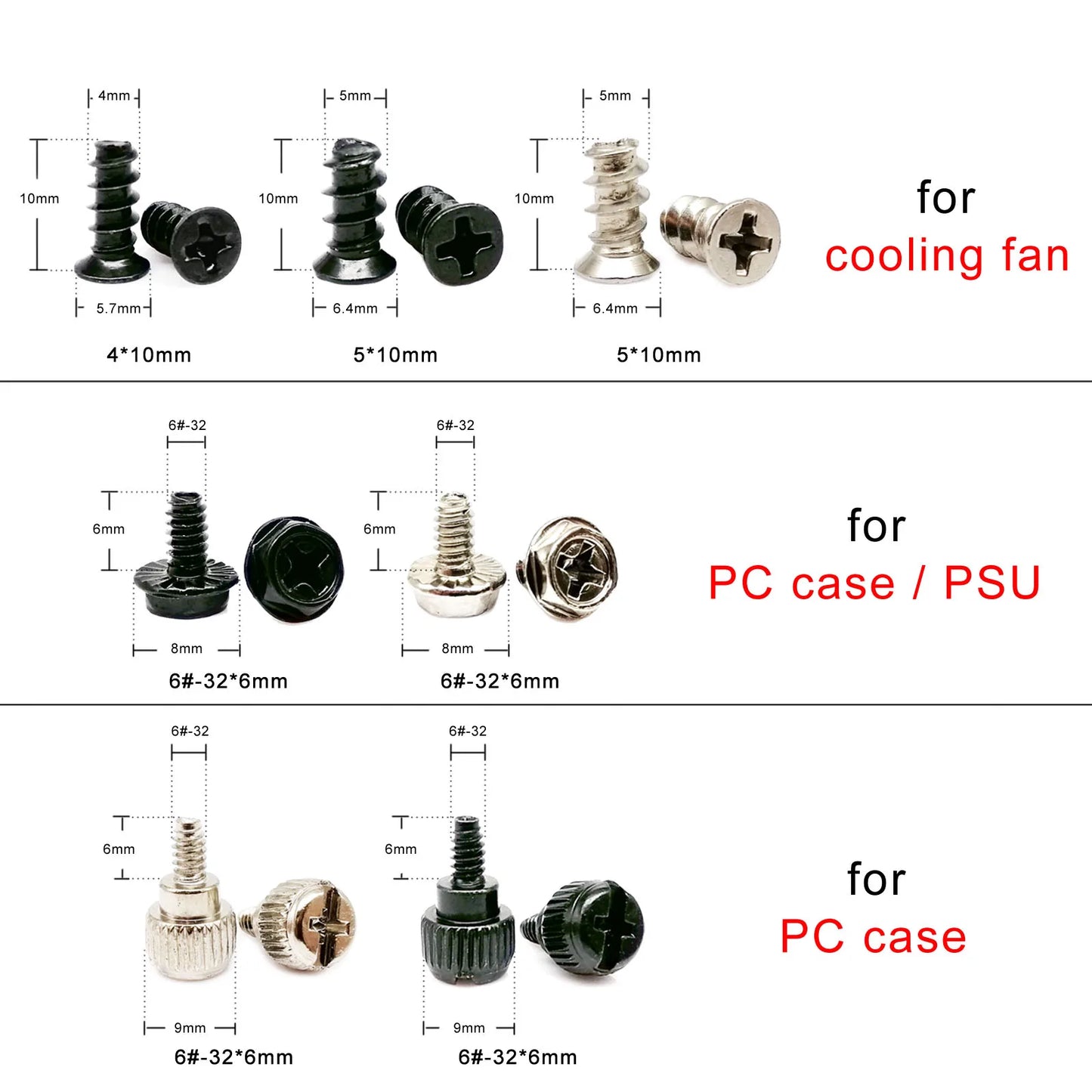 305/780pcs Computer PC Case Hard Disk Drive Fan Motherboard Power Supply Server Assemble