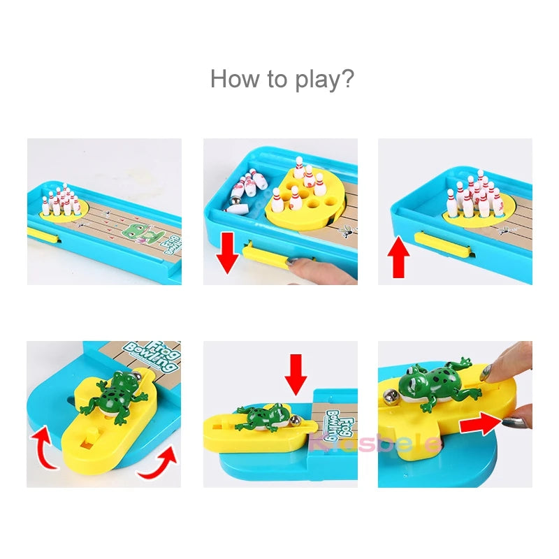Mini Desktop Bowling Game Toy Funny Indoor Parent-Child Interactive Table Sports Game