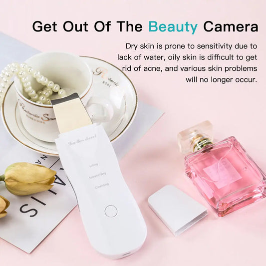 Electric Skin Scrubber Blackhead Remover Dead Skin Acne Scalper Vibration Facial Clean