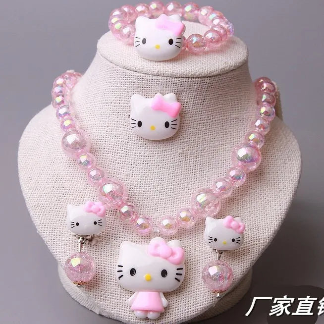 Hello Kitty Necklace Set