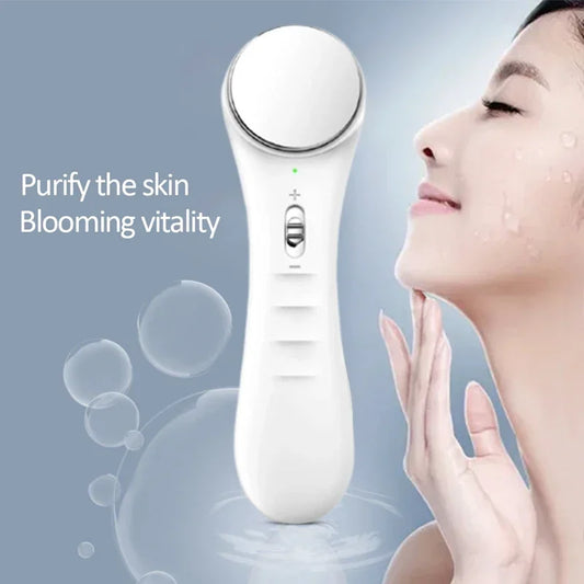 Electric Facial Beauty Device Ultrasonic Ionic Face Cleaner Anti-aging Machine High Frequency