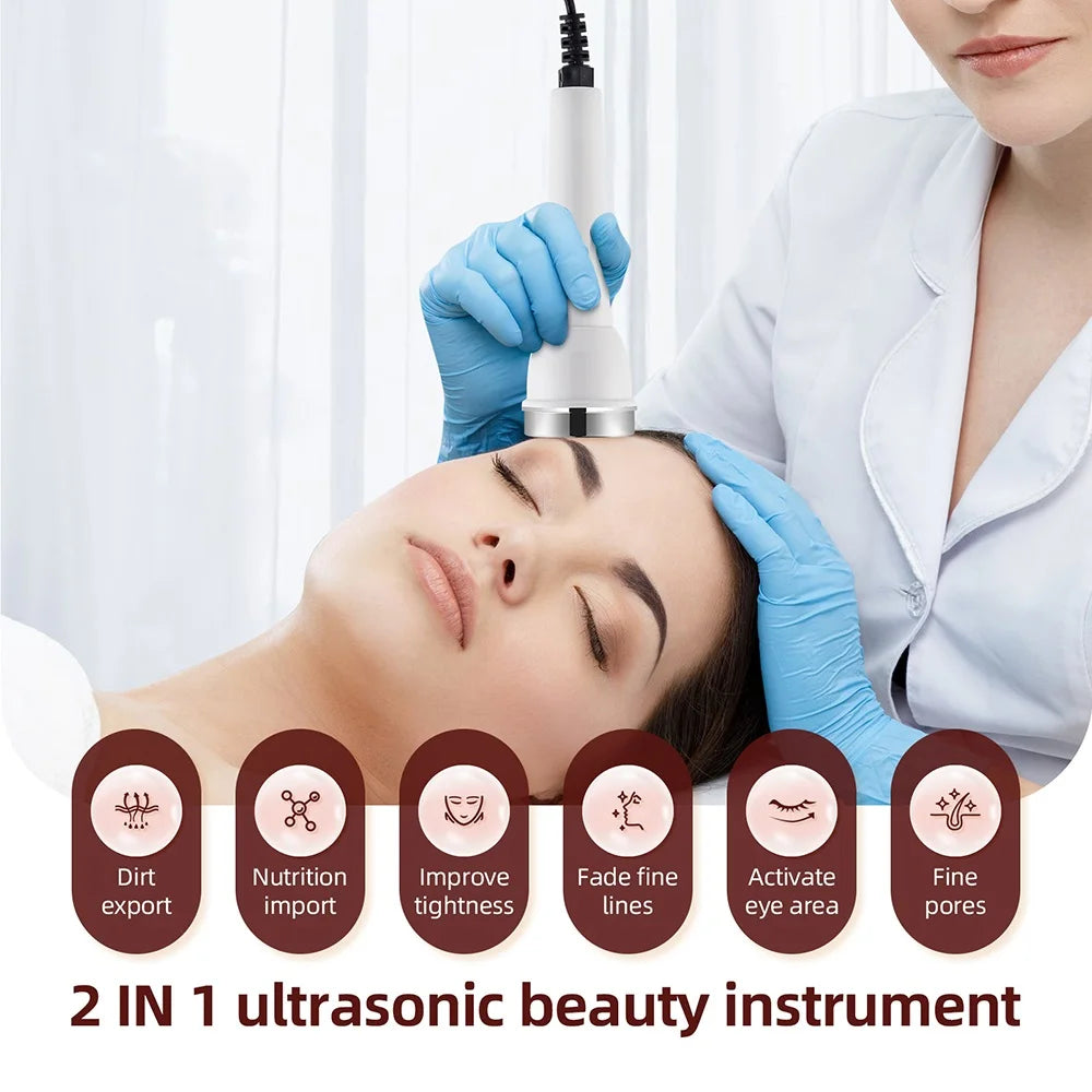 Ultrasound Skin Care Beauty Machine Skin Anti Aging High Frequency Face Eye Massager