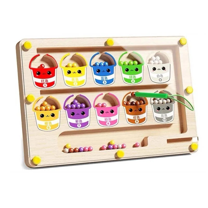 Children's Magnetic Maze Walking Ball Baby Concentration Training Writing Logic Thinking
