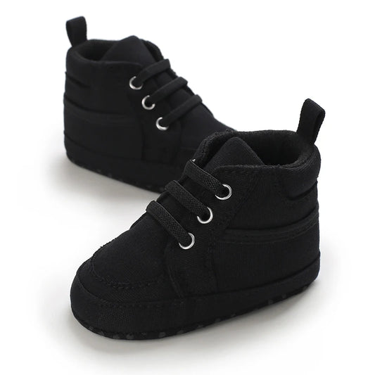Baby Shoes Boys Girls High Top Casual Soft Sole Newborn Toddler Sports 0-18 Months