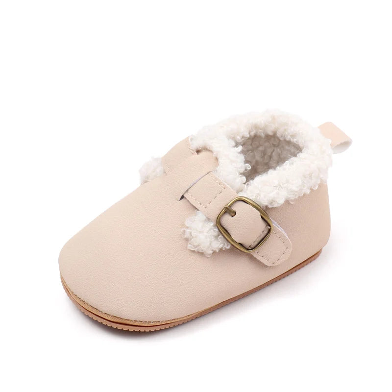 Winter Cute Baby Girls and Boys Warm Plush Non-slip Comfortable Prewalker Shoes High Quality Toddler Shoes First Walkers BMB4028
