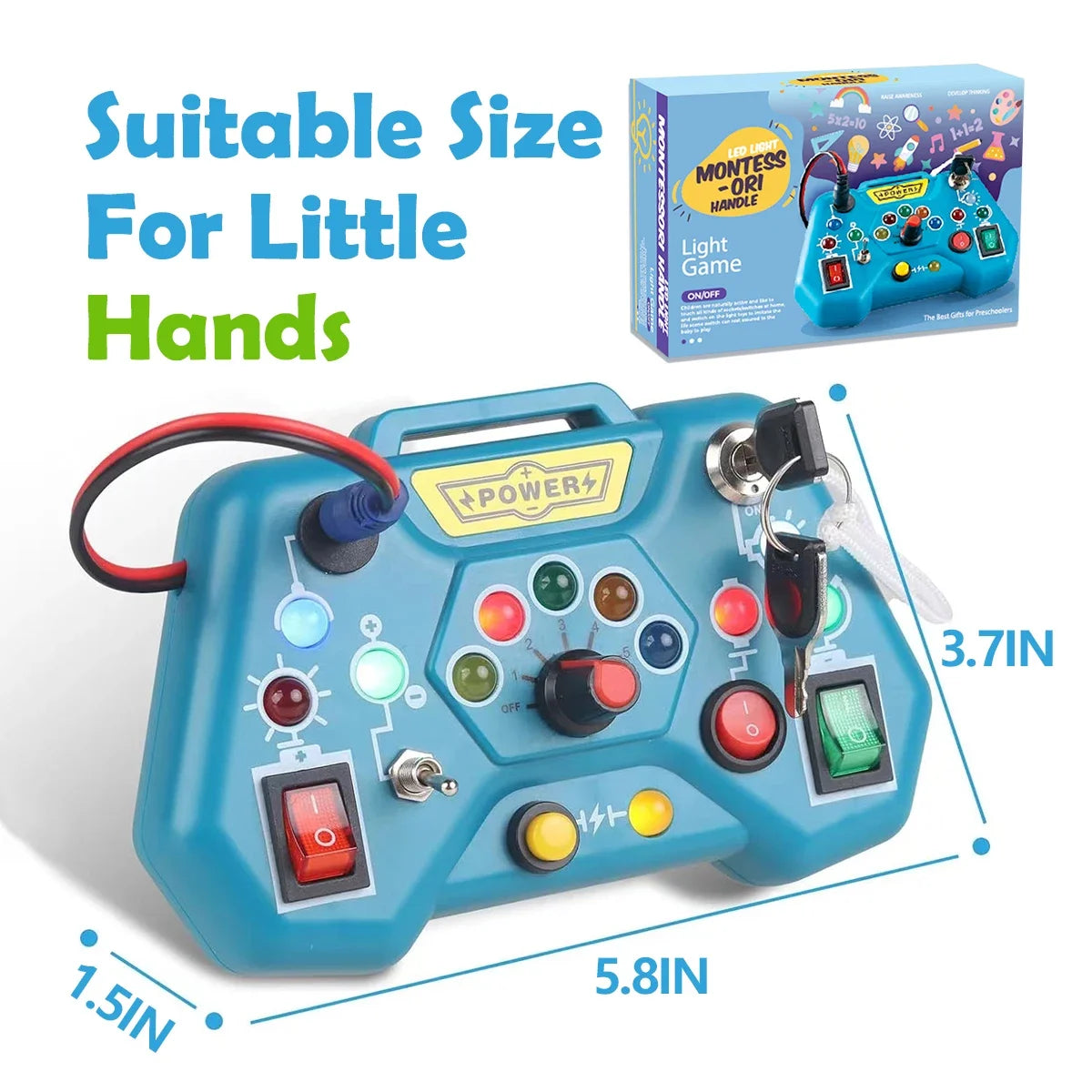 Montessori Busy Board Toys for Toddlers Gifts for 3 Year Old Baby Boys Girls