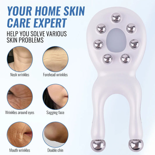 NEWEST 7 in 1 Face Lifting Device EMS Microcurrent Skin Rejuvenation LED Facial Neck