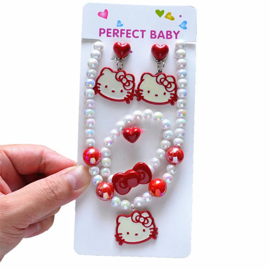 Hello Kitty Necklace Set