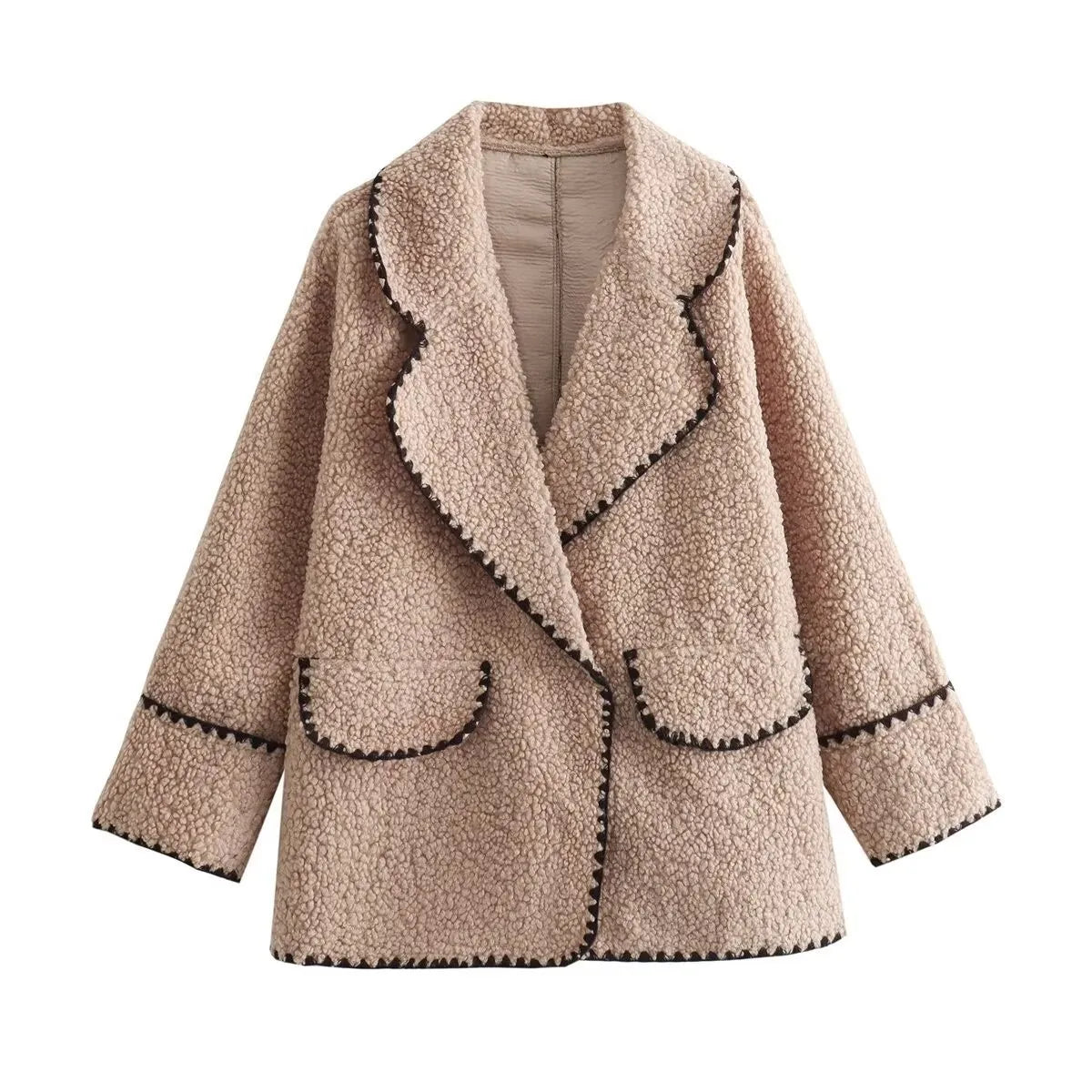 Women's Clothing 2024 Autumn and Winter New Fashion Casual Leather and Fur Lamb Wool
