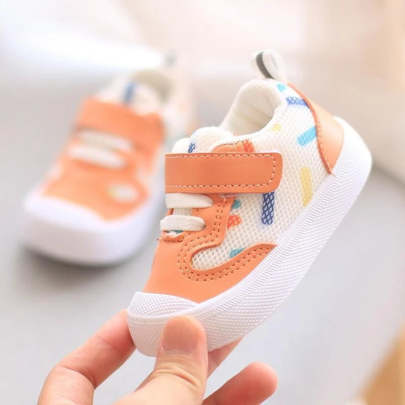 Baby Shoes Mesh Breathable Sneakers Newborn Boys Girls Soft Sole Anti-slip First Walker