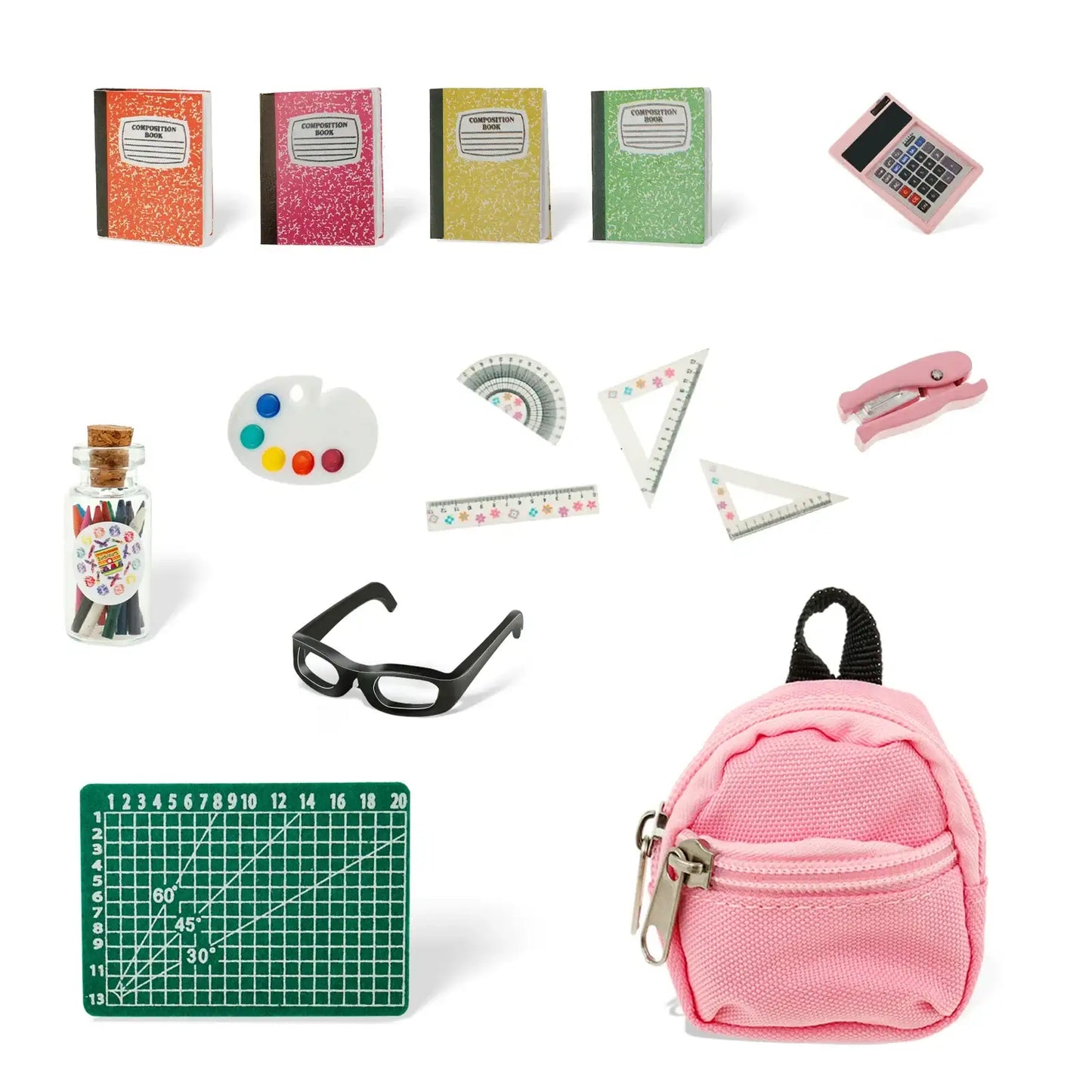 Mini Doll School Supplies