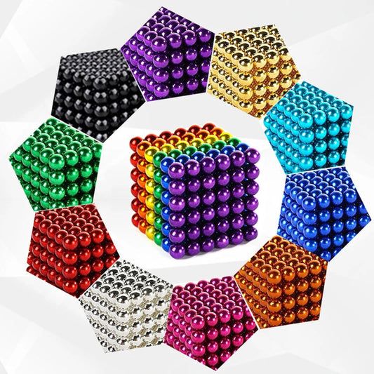 5mm 216Pcs Colorful Magnet Ball Beads Strong Magnetic Hook Perfect For Fridge Home Office