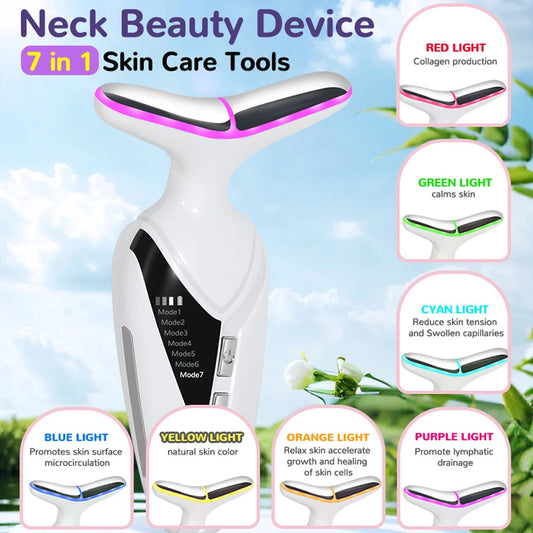 1PC Neck beauty instrument, face and neck massager, suitablefor women's home skin care
