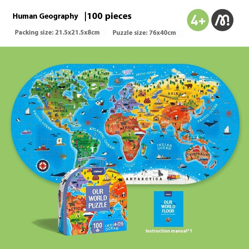 Plane Animal Puzzle Children's Puzzle Paper Toys One Piece