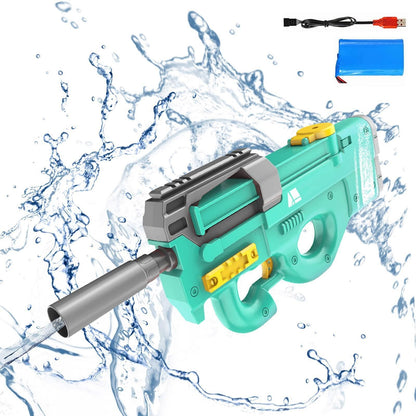New P90 Electric Water Gun High-Tech Kids Toys Outdoor Beach Pool Large Capacity