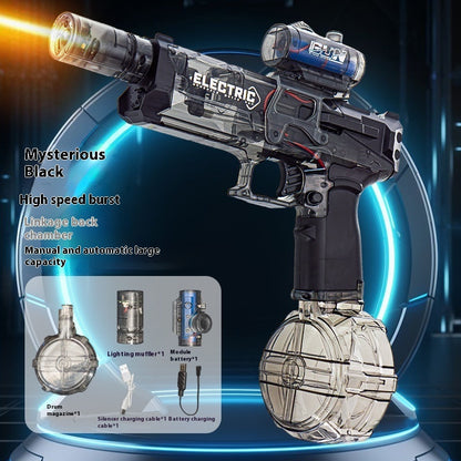 Fire Rat Electric Water Pistol Cool Light Full Automatic Water Spray Gun Summer Toy Sports