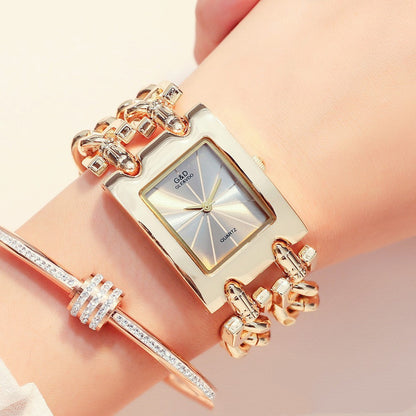 Two-Chain Explosion-Proof Quartz Watch Female Non-Mechanical Watch