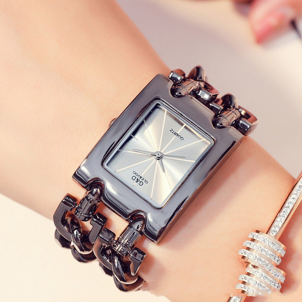 Two-Chain Explosion-Proof Quartz Watch Female Non-Mechanical Watch