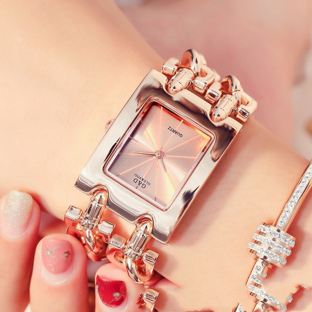 Two-Chain Explosion-Proof Quartz Watch Female Non-Mechanical Watch