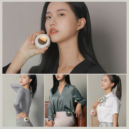 Mini Clip Fan Hanging Waist Neck Fan Girl Electric Air Cooling Fan 900mah USB