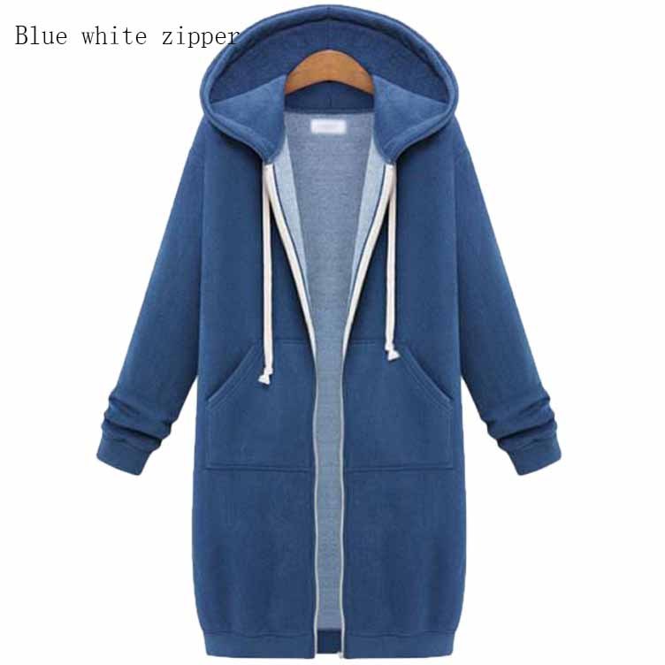 Hooded Fleece Long Jacket Women