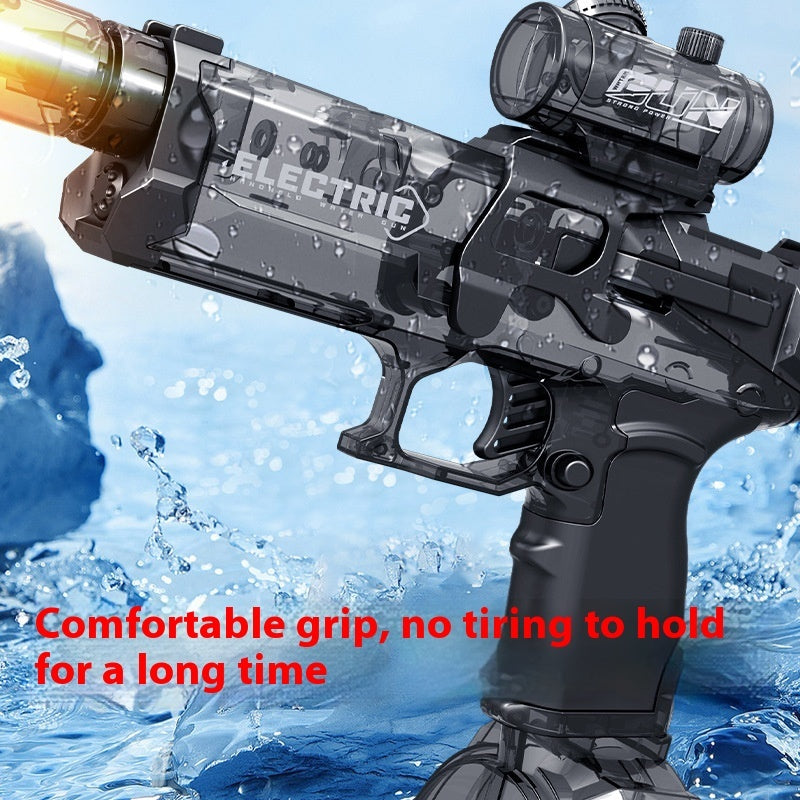 Fire Rat Electric Water Pistol Cool Light Full Automatic Water Spray Gun Summer Toy Sports