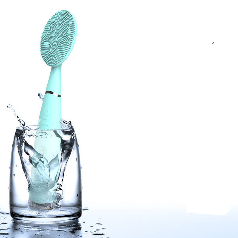 Facial Cleansing Brush Waterproof Silicone Cleansing Tool Portable Electric