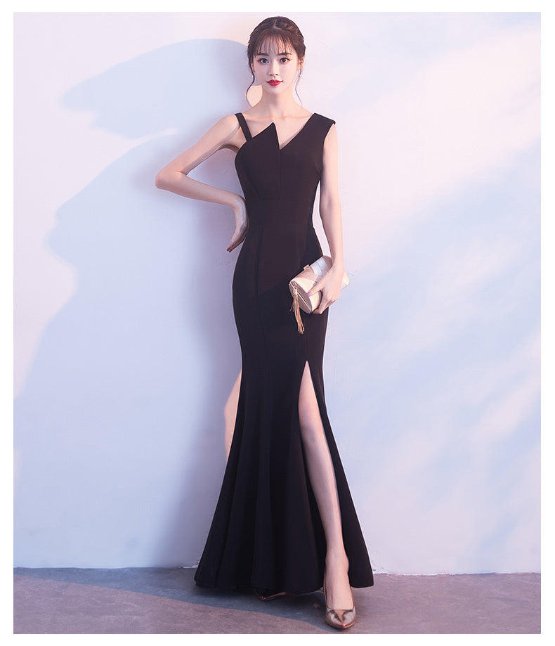 Fishtail A-line dress