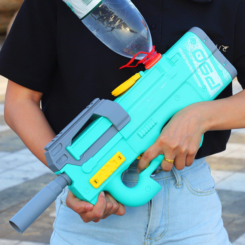 New P90 Electric Water Gun High-Tech Kids Toys Outdoor Beach Pool Large Capacity