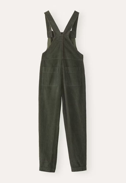 Corduroy Bib Overalls With Buttons And Pockets Fashion Casual Jumpsuit