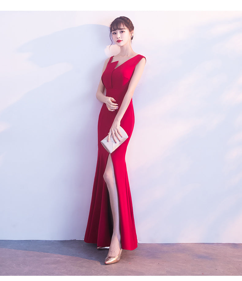 Fishtail A-line dress