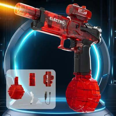 Fire Rat Electric Water Pistol Cool Light Full Automatic Water Spray Gun Summer Toy Sports
