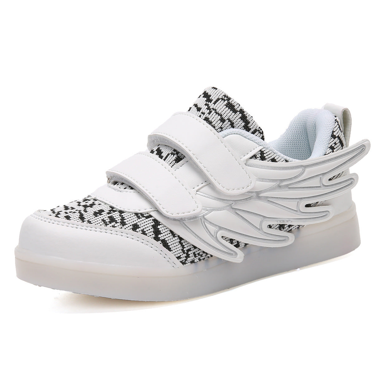 Children's wings light shoes usb charging colorful luminous