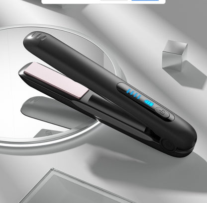 Wireless Hair Straightener Flat Iron Mini 2 IN 1 Roller USB 5000mAh Max 200 Degree Portable