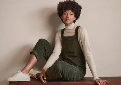 Corduroy Bib Overalls With Buttons And Pockets Fashion Casual Jumpsuit