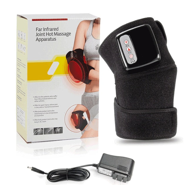 Electric Infrared Heating Knee Massager Wrap Elbow Joint Support Vibration Therapy Physiotherapy