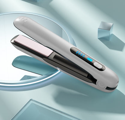 Wireless Hair Straightener Flat Iron Mini 2 IN 1 Roller USB 5000mAh Max 200 Degree Portable