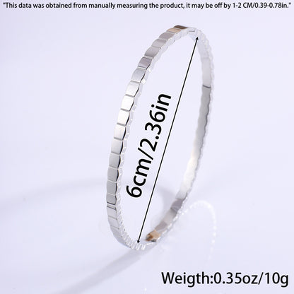 Ins Irregular Honeycomb-shaped Bracelet Fashion Minimalist Titanium Steel Bracelet Women's Jewelry