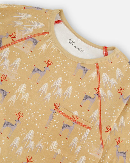 Adult Men Two Piece Family Christmas Pajama Set-3