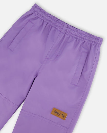 3-In-1 Mid-Season Outerwear Set With Printed Jacket Mauve And Blue, Pink Mountain-4