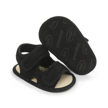 Summer Baby Shoes Newborn Boys Girls Soild Breathable Anti-Slip Sandals Infant