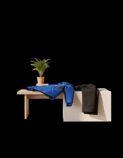 Two-Piece Play Snowsuit With Contrast Jacket Black-0