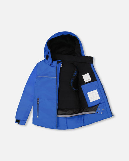 Two-Piece Play Snowsuit With Contrast Jacket Black-2