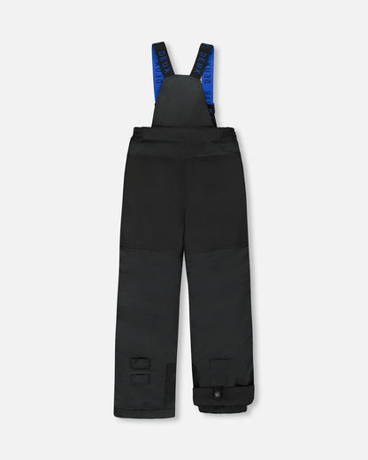 Two-Piece Play Snowsuit With Contrast Jacket Black-4