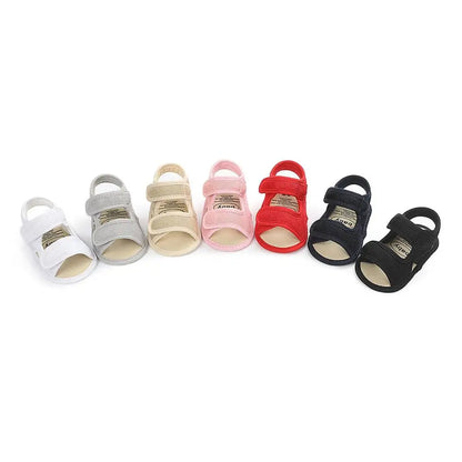 Summer Baby Shoes Newborn Boys Girls Soild Breathable Anti-Slip Sandals Infant